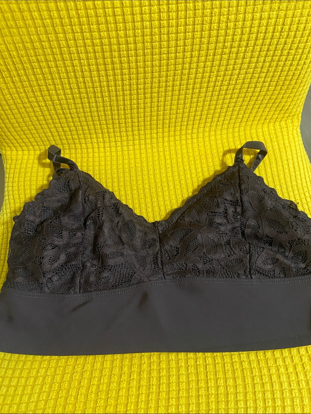 Dark Chocolate Brown LACED UNPADDED Bralette